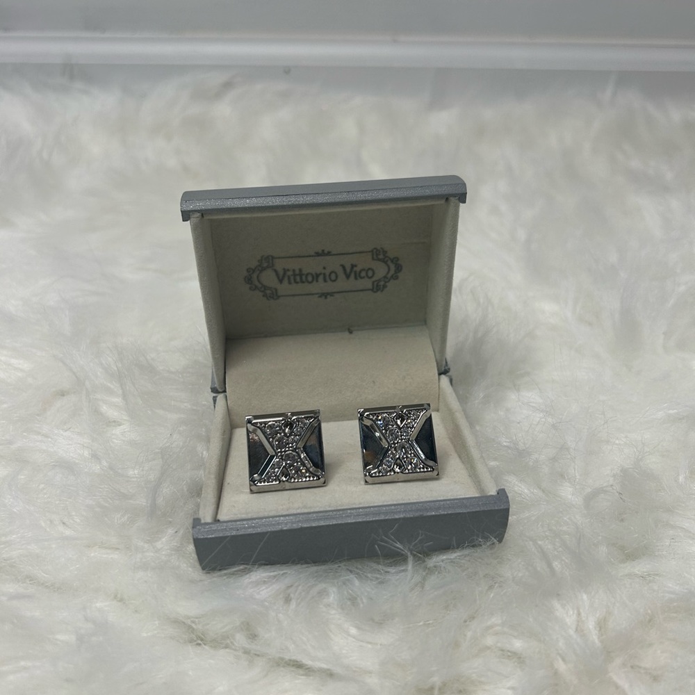 Vittorio Vico Bedazzled Cufflinks